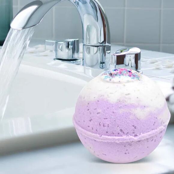 "Unicorn Poop" Organic Bath Bomb in kraft box - 5 oz - Picture 5 of 7